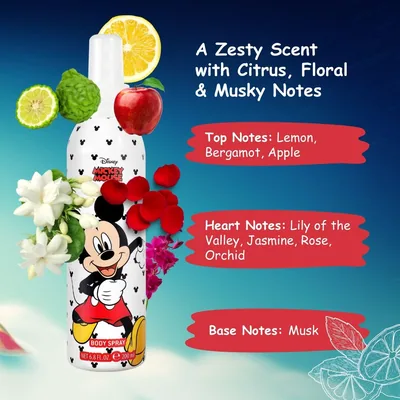 Disney / Infantiles (Air-Val) Mickey Mouse colonia en spray 200 ml, perfume — foto 3
