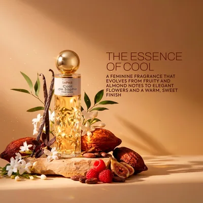 Parfums Saphir Cool - Eau de Parfum con atomizador para mujer - 200 ml, perfume — foto 3