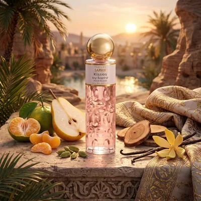 Parfums Saphir Kisses - Eau de Parfum con atomizador para mujer - 200 ml, perfume — foto 2