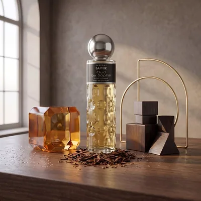 Parfums Saphir Oud - Eau de Parfum con atomizador para hombre - 200 ml, perfume — foto 2
