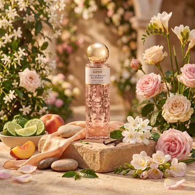 Parfums Saphir Venus Bloom - Eau de Parfum con atomizador para mujer - 200 ml, perfume — foto 2