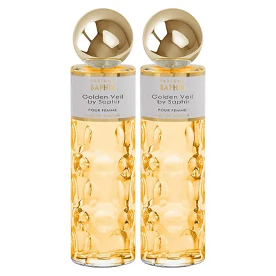 Parfums Saphir Golden Veil - Eau de Parfum con atomizador para mujer - 200 ml, perfume — foto 1