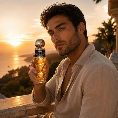 Parfums Saphir Boxes Gold - Eau de Parfum con atomizador para hombre - 200 ml, perfume — foto 3