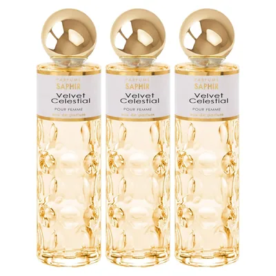 Parfums Saphir Velvet Celestial - Eau de Parfum con atomizador para mujer -…, perfume — foto 1