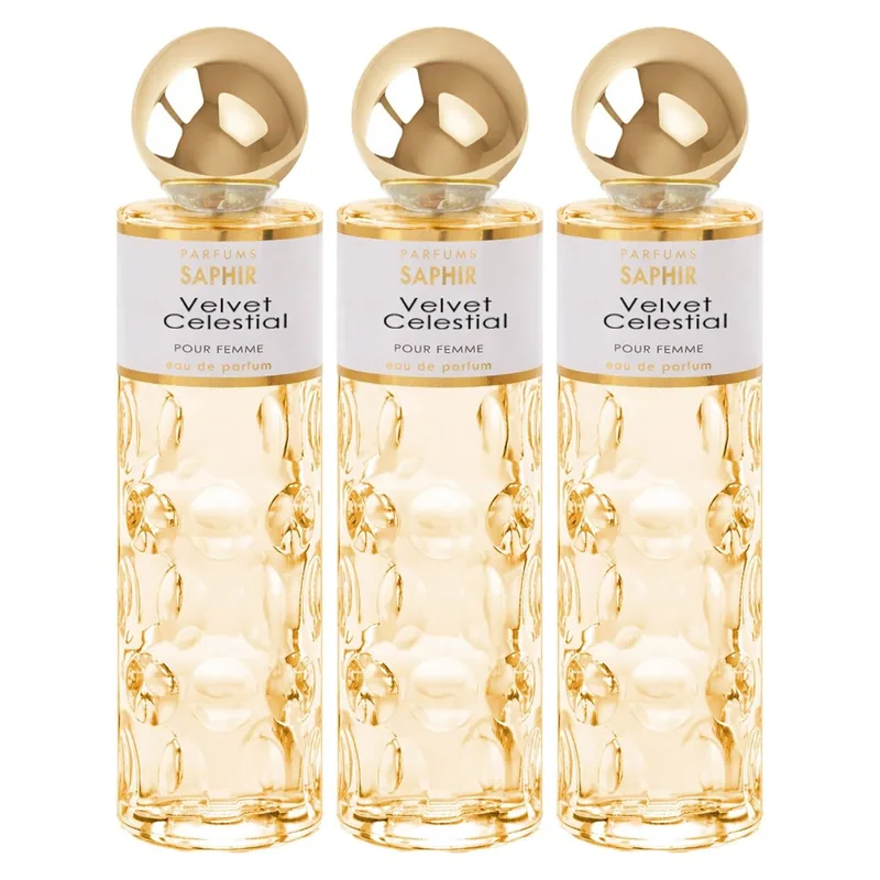 Parfums Saphir Velvet Celestial - Eau de Parfum con atomizador para mujer -…, perfume