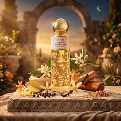 Parfums Saphir Velvet Celestial - Eau de Parfum con atomizador para mujer -…, perfume — foto 2