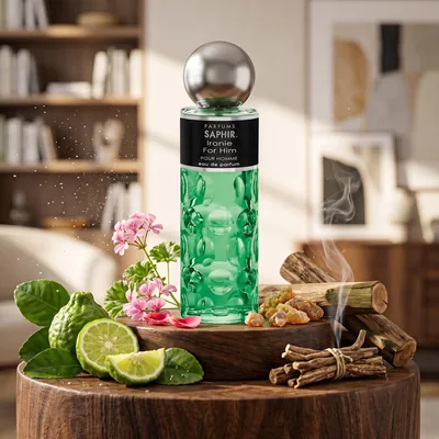 Parfums Saphir Ironie - Eau de Parfum con atomizador para hombre - 200 ml, perfume — foto 2