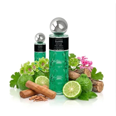 Parfums Saphir Ironie - Eau de Parfum con atomizador para hombre - 200 ml, perfume — foto 3